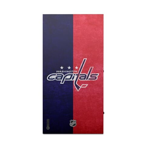 تصميمات حافظة الرأس مرخصة رسميًا من NHL Half Distressed Washington Capitals غطاء ملصق من الفينيل للألعاب متوافق مع وحدة تحكم Xbox Series X وحزمة وحدة التحكم in Kuwait
