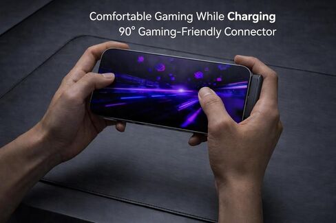 كابل بيانات KEMVEX 240 واط USB C إلى USB C مع حامل هاتف مدمج، سلك شحن سريع مجدول بزاوية 90 درجة، شاحن PD 3.1 لهاتف iPhone 15 16 17، iPad، MacBook، الكمبيوتر المحمول، 5FT in Kuwait
