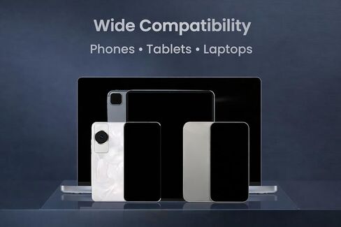 كابل بيانات KEMVEX 240 واط USB C إلى USB C مع حامل هاتف مدمج، سلك شحن سريع مجدول بزاوية 90 درجة، شاحن PD 3.1 لهاتف iPhone 15 16 17، iPad، MacBook، الكمبيوتر المحمول، 5FT in Kuwait