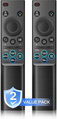 【Pack of 2】 Universal for Samsung TV Remote, Compatible with Samsung Remote Control for Smart TV, BN59-01388A Replacement for CU7000/DU7200, for 2015-2026 Crystal UHD Frame QLED LED HDTV Series TVs in Kuwait