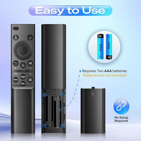 【Pack of 2】 Universal for Samsung TV Remote, Compatible with Samsung Remote Control for Smart TV, BN59-01388A Replacement for CU7000/DU7200, for 2015-2026 Crystal UHD Frame QLED LED HDTV Series TVs in Kuwait