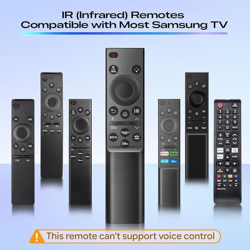 【Pack of 2】 Universal for Samsung TV Remote, Compatible with Samsung Remote Control for Smart TV, BN59-01388A Replacement for CU7000/DU7200, for 2015-2026 Crystal UHD Frame QLED LED HDTV Series TVs in Kuwait