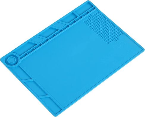 Insulation Silicone Mat, Heat Soldering Repairing Pad, S - 120B 13.4x9.1in - High Temperature Resistance, Non Slip Surface, Ideal for Phone and Computer Repair (S-140) in Kuwait