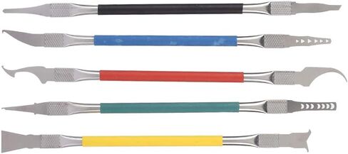 SUNGOOYUE Repair Tools, Non Slip Handle Design SK5 Steel for Mobile Phone Chip Dismantling and Motherboard Parts Installation, with Double Headed and Comfortable (5-piece CPU disassembly and Glue in Kuwait