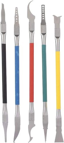 SUNGOOYUE Repair Tools, Non Slip Handle Design SK5 Steel for Mobile Phone Chip Dismantling and Motherboard Parts Installation, with Double Headed and Comfortable (5-piece CPU disassembly and Glue in Kuwait