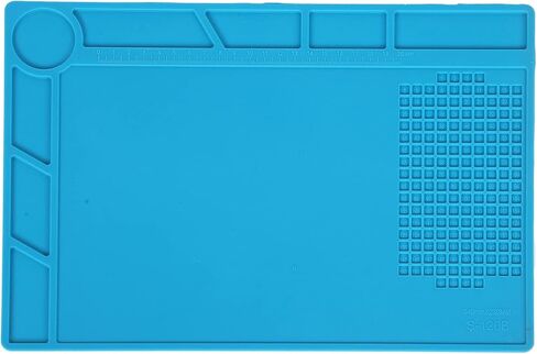 Insulation Silicone Mat, Heat Soldering Repairing Pad, S - 120B 13.4x9.1in - High Temperature Resistance, Non Slip Surface, Ideal for Phone and Computer Repair (S-140) in Kuwait