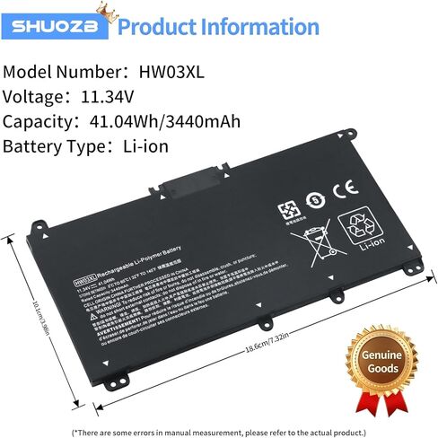 HW03XL L97300-005 استبدال بطارية الكمبيوتر المحمول HP Pavilion 15-EG 15-EH 17-CN 17-CP 15-EG0000 15t-eg000 15-EG1XXX 15-EG0010NR 17-CN0000 17-CN0XXX 17-CP0000 17-CP0XXX HW03041XL-PL HSTNN-IB90 in Kuwait