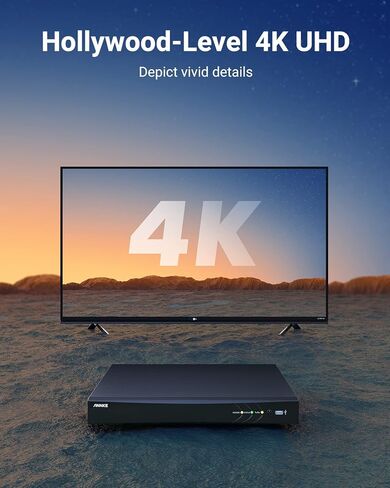 ANNKE 4K 8 قنوات AI DVR مع اكتشاف الإنسان/المركبة، 5 في 1 H.265+ مسجل فيديو رقمي آمن يعمل مع Alexa، يدعم 8CH التناظرية و4CH 8MP IP كاميرات لنظام CCTV المنزلي، محرك أقراص ثابتة 2 تيرابايت in Kuwait