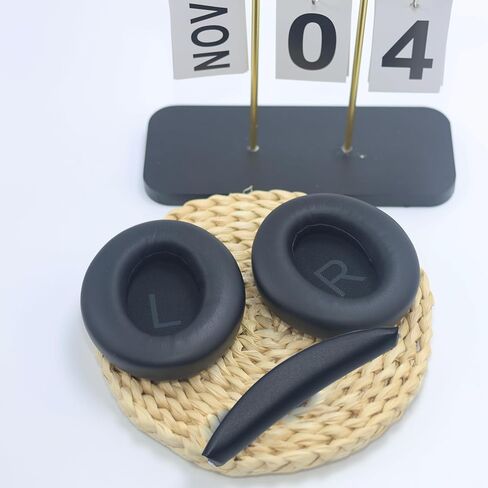Adhiper Q45 Replacement Earpads & Headband Replacement for Anker Soundcore Space Q45 Headphones,Protein Leather Ear Cushions Durability（Black） in Kuwait