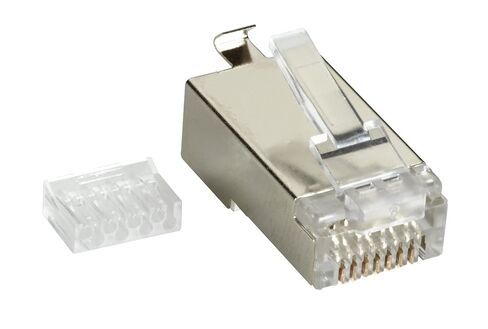 الصندوق الأسود CAT6 قابس معياري محمي - موصل الشبكة - RJ-45 (M) - CAT 6 (عبوة من 250) in Kuwait