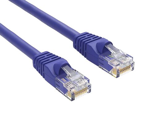 كابل إيثرنت Cat 6 550 ميجا هرتز UTP Snagless، سلك تصحيح الشبكة (أرجواني، 50 قدم) in Kuwait