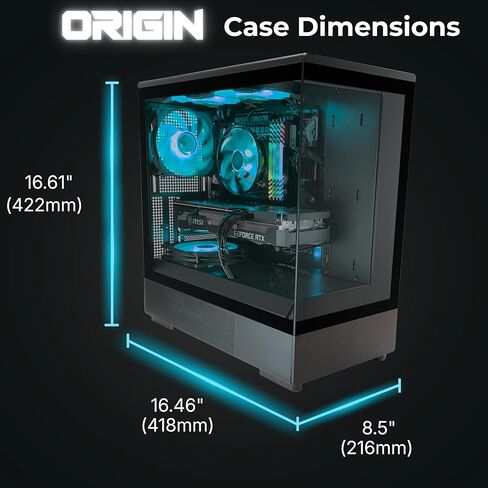 كمبيوتر مكتبي للألعاب Origin، AMD Ryzen 7 8700F 4.1 جيجا هرتز (تعزيز يصل إلى 5.0 جيجا هرتز)، GeForce RTX 5070 12 جيجا GDDR7، 2 تيرابايت NVMe SSD، 32 جيجا بايت DDR5 RAM، P10 Panoramic Case، 5 × ARGB Fans، WiFi 6E، Windows 11 in Kuwait