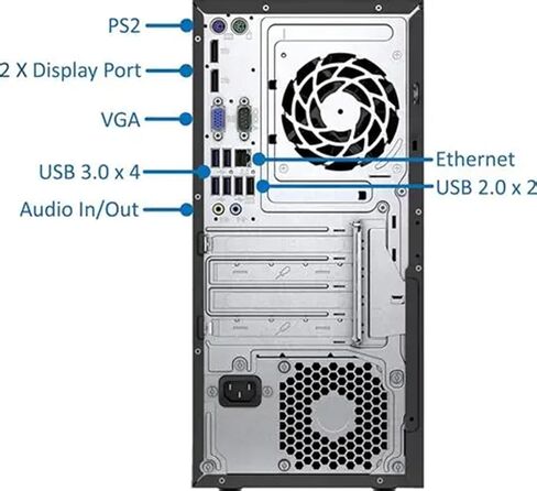 أجهزة الكمبيوتر المكتبية HP ProDesk 600 G2 Mini Tower، Core i5-6500 3.2 جيجا هرتز، حتى 3.6 جيجا هرتز، ذاكرة الوصول العشوائي 8 جيجا، 256 جيجا SSD، WiFi، BT، VGA، منفذ العرض، Windows 11 Pro (متجدد) in Kuwait