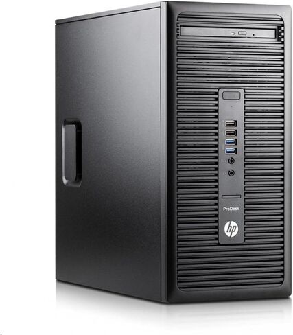 أجهزة الكمبيوتر المكتبية HP ProDesk 600 G2 Mini Tower، Core i5-6500 3.2 جيجا هرتز، حتى 3.6 جيجا هرتز، ذاكرة الوصول العشوائي 8 جيجا، 256 جيجا SSD، WiFi، BT، VGA، منفذ العرض، Windows 11 Pro (متجدد) in Kuwait