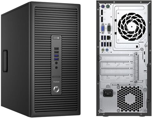 أجهزة الكمبيوتر المكتبية HP ProDesk 600 G2 Mini Tower، Core i5-6500 3.2 جيجا هرتز، حتى 3.6 جيجا هرتز، ذاكرة الوصول العشوائي 8 جيجا، 256 جيجا SSD، WiFi، BT، VGA، منفذ العرض، Windows 11 Pro (متجدد) in Kuwait