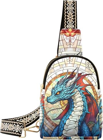 حقيبة ظهر Dragon Bohomia Sling حقيبة كتف كروس للرجال والنساء حقيبة صدر متعددة الأغراض للسفر والمشي لمسافات طويلة والرياضة in Kuwait
