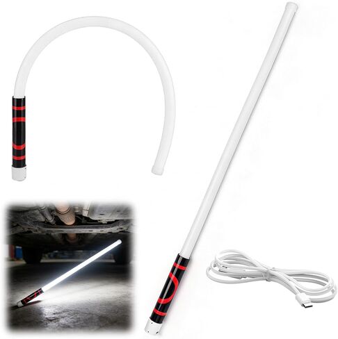 Bendable LED Flashlight Stick, 30'' Rechargeable Flexible LED Work Light, High Lumen and 3 Brightness Modes, Led Work Light for Car Repairs, Inspections in Tight Spaces in Kuwait