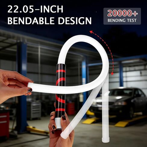 Bendable LED Flashlight Stick, 30'' Rechargeable Flexible LED Work Light, High Lumen and 3 Brightness Modes, Led Work Light for Car Repairs, Inspections in Tight Spaces in Kuwait