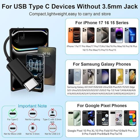 سماعات أذن سامسونج USB C لهاتف Samsung Galaxy A57 A37 S26 Ultra S25 FE S25 Edge S24 S23 A56 A36 A26 A16 Z Flip 7 Z Fold7، سماعات داخل الأذن USBC سماعات أذن سلكية من النوع C مع ميكروفون in Kuwait