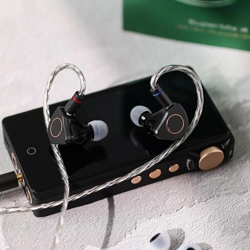 Linsoul SIMGOT SuperMix 4 1DD+1BA+1Planar+1PZT سماعات رأس هجينة، HiFi داخل الأذن مراقب IEM، سماعات أذن سلكية للألعاب + Kiwi Ears AD1 Type-C إلى كابل محول DAC لسماعات الرأس 3.5 مم in Kuwait
