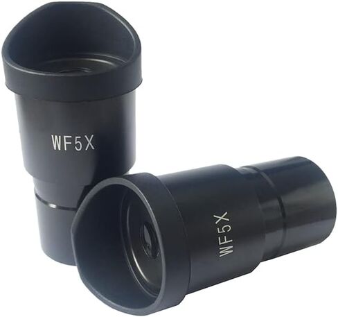 زوج عدسة بصرية ذات مجال واسع لمجهر ستيريو بقطر تركيب 30 مم أو 30.5 مم أكواب عين مطاطية WF5X WF10X(WF5X-20-30.5mm) in Kuwait