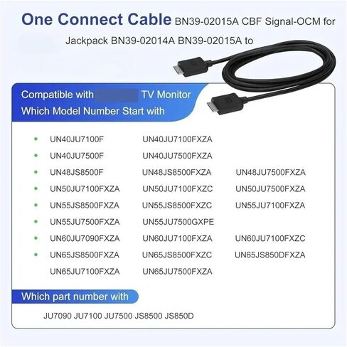 KLUfo 2M One Connect Mini Cable BN39-02015A BN39-02014A，Compatible for Samsung is for UN40JU7500F UN50JU7500F UN55JS8500F in Kuwait