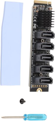 بطاقة محول M.2 إلى SATA3.0 شريحة JMB585 عالية السرعة ومستقرة تدعم محول OS X Llinux M.2 PCIE لـ 5 أجهزة تمديد الرعد in Kuwait
