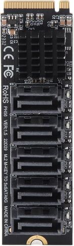 بطاقة محول M.2 إلى SATA3.0 شريحة JMB585 عالية السرعة ومستقرة تدعم محول OS X Llinux M.2 PCIE لـ 5 أجهزة تمديد الرعد in Kuwait