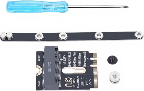 Pomya PCI E 4.0 NGFF 2230 A E Key Card Male to Female NVME Extension Adapter, M.2 A Key Extension Adapter with Bracket for SSD 2280 Laptop Mainboard in Kuwait