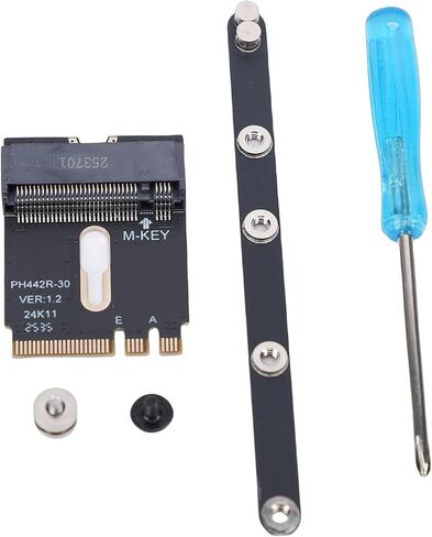 Pomya PCI E 4.0 NGFF 2230 A E Key Card Male to Female NVME Extension Adapter, M.2 A Key Extension Adapter with Bracket for SSD 2280 Laptop Mainboard in Kuwait