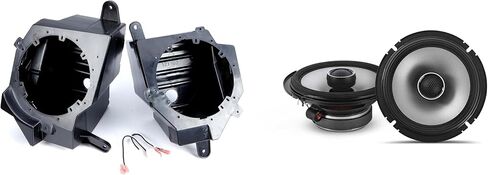Alpine S2 مقاس 6.5 بوصة مع أغطية مكبر صوت - متوافقة مع Wrangler JL 2018-UP، Gladiator 2020-UP in Kuwait
