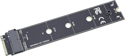 بطاقة محول Pomya 12 16 Pin SSD إلى M.2 Key M، بديلة لأجهزة الكمبيوتر المحمول OS X 2013-2017 تدعم PCIe 4.0 نقل عالي السرعة، التوصيل والتشغيل in Kuwait