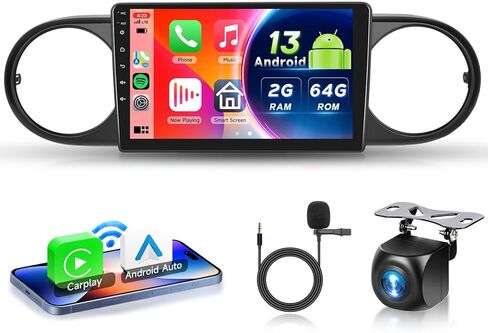 2G+64G لسيارة Toyota Scion xB 2007-2019 راديو السيارة مع Carplay اللاسلكي Android Auto - شاشة لمس 9 بوصة Android 13 راديو السيارة - GPS/WiFi/Bluetooth/FM/SWC/HD كاميرا احتياطية in Kuwait