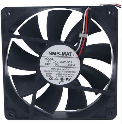 الأصلي NMB-MAT 4710KL-05W-B59 DC 24V 0.38A 120X120X25mm 3Pin العاكس مروحة التبريد in Kuwait