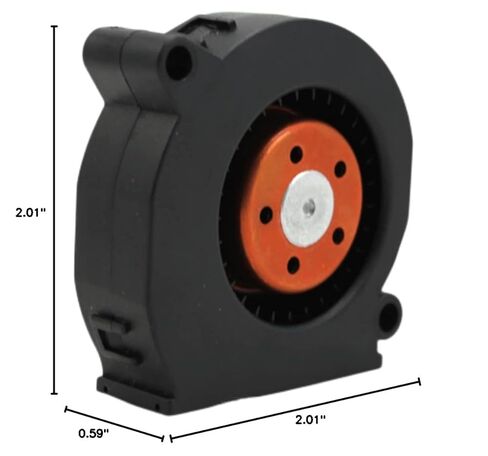 12V RLF35-8/12N 300mA 3.6W 51X15MM توربو منفاخ مروحة 2-سلك RLF35-8/12N/2 in Kuwait