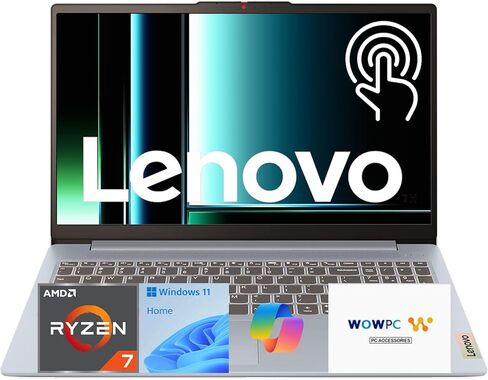 الكمبيوتر المحمول Lenovo Slim 3 Business • شاشة لمس FHD مقاس 15.6 بوصة • AMD Ryzen 7 5825U • ذاكرة وصول عشوائي (RAM) سعة 16 جيجابايت • مساحة تخزين 756 جيجابايت (محرك أقراص PCIe SSD سعة 256 جيجابايت + محرك أقراص خارجي سعة 500 جيجابايت) • قارئ بطاقة SD • Wi in Kuwait