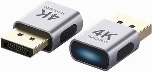 Hagibis 4K DP Dummy Plug DisplayPort EDID Emulator Plug Headless Ghost Display محول محاكي العرض الظاهري 4K@17 هرتز 2K@30 هرتز 1080P@60 هرتز للكمبيوتر الشخصي VR سماعات الرأس (AH20) in Kuwait
