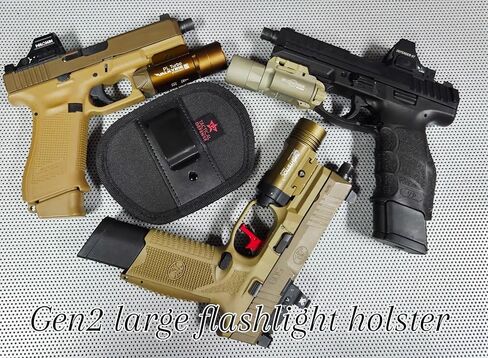 جنرال 2 حجم كبير لـ WML NIGHTSTICK STREAMLIGHT OLIGHT FLASHLIGHT OPTI in Kuwait