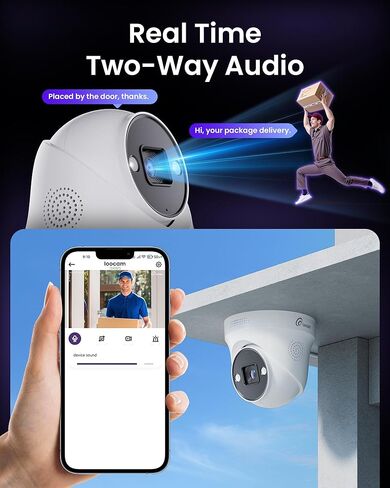نظام كاميرا أمان Loocam POE 4K - 4 قطع كاميرات IP Dome رؤية ليلية ملونة، نظام أمان NVR 8CH 8MP مع محرك أقراص ثابتة 2 تيرابايت، صوت ثنائي الاتجاه، اكتشاف الشخص/المركبة بالذكاء الاصطناعي لنظام كاميرا تسجيل 24/7 in Kuwait