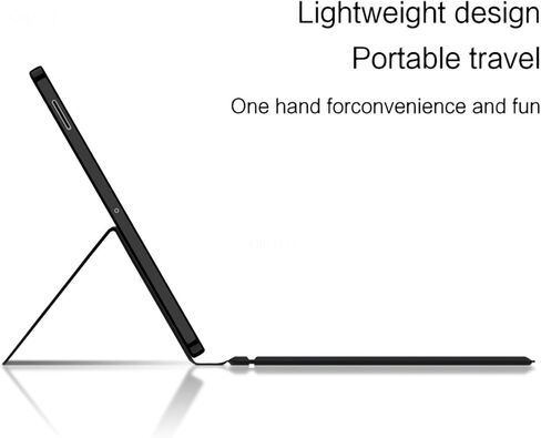 حافظة لوحة مفاتيح لجهاز Lenovo Tab P11 Gen 2 مقاس 11.2 بوصة TB-132FU/138FC، لوحة مفاتيح بلوتوث لاسلكية مدمجة بإضاءة خلفية بـ 7 ألوان، أزرار متعددة الوظائف، تحكم بالإيماءات - أسود (عادي - ماوس مجاني) in Kuwait