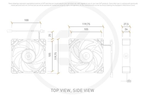 EKWB EK-Quantum Phase 120 D-RGB مروحة 120 مم، 550-2300 دورة في الدقيقة، أسود in Kuwait