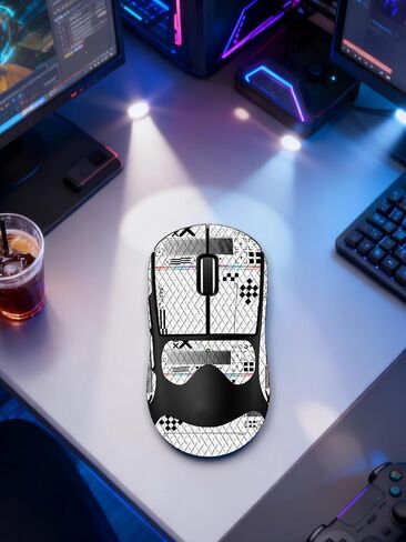 شريط قبضة مضاد للانزلاق للماوس اللاسلكي Logitech G PRO X Superlight 2 DEX، ملصقات قبضة ناعمة الملمس مقاومة للعرق من ZBAGUG، جلد مقاوم للخدش وقابل للإزالة وغير متبقي، أبيض in Kuwait