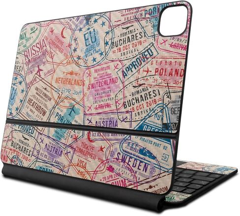 غلاف من ألياف الكربون متوافق مع لوحة مفاتيح Apple Magic Keyboard لجهاز iPad Pro مقاس 13 بوصة (M4) 2024 - لقد كنت في كل مكان - غطاء واقٍ من الفينيل 3M - سهل التطبيق | صُنع في الولايات المتحدة الأمريكية بواسطة MightySkins in Kuwait