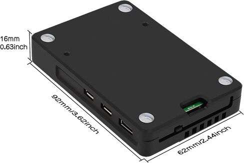 حافظة GPIO رفيعة للغاية من سبائك الألومنيوم باستخدام الحاسب الآلي مع مروحة + PD 27 وات 5.1 فولت 5A مزود طاقة USB-C لـ Raspberry Pi 5 in Kuwait