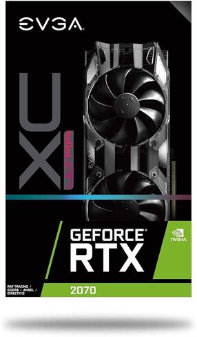 EVGA GeForce RTX 2070 XC ULTRA GAMING، 8 جيجابايت GDDR6، مراوح HDB مزدوجة وبطاقة رسومات RGB LED 08G-P4-2173-KR (متجددة) in Kuwait