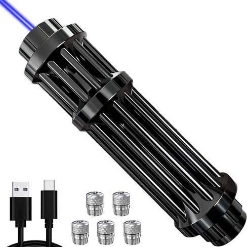 مصباح LED أزرق محمول، تصميم قابل لإعادة الشحن، مناسب للتنزه في الهواء الطلق/المراقبة الفلكية/التخييم/الأدوات المساعدة للمسح الخارجي. أسود in Kuwait