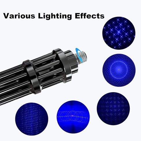 مصباح LED أزرق محمول، تصميم قابل لإعادة الشحن، مناسب للتنزه في الهواء الطلق/المراقبة الفلكية/التخييم/الأدوات المساعدة للمسح الخارجي. أسود in Kuwait