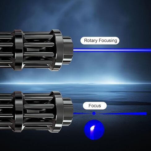 مصباح LED أزرق محمول، تصميم قابل لإعادة الشحن، مناسب للتنزه في الهواء الطلق/المراقبة الفلكية/التخييم/الأدوات المساعدة للمسح الخارجي. أسود in Kuwait