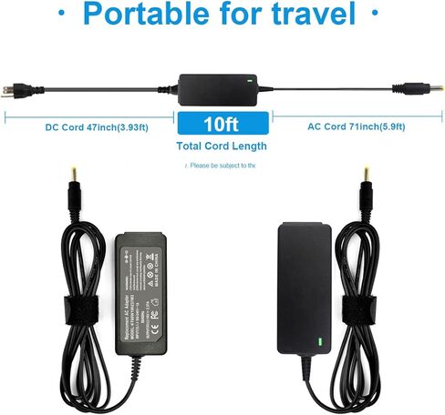 Chromebook CB35-B3340 Laptop Charger Adapter Power Cord Supply for Toshiba Chromebook 2 CB35 CB30 CB35-C3350 CB35-B3330 CB35-C3300 CB30-B3122 Thrive AT105,Satellite L35W P35W U925T W35DT. in Kuwait