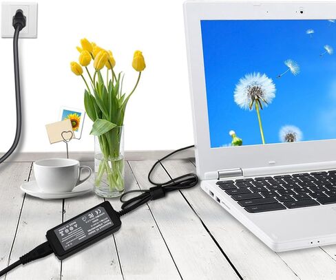 Chromebook CB35-B3340 Laptop Charger Adapter Power Cord Supply for Toshiba Chromebook 2 CB35 CB30 CB35-C3350 CB35-B3330 CB35-C3300 CB30-B3122 Thrive AT105,Satellite L35W P35W U925T W35DT. in Kuwait